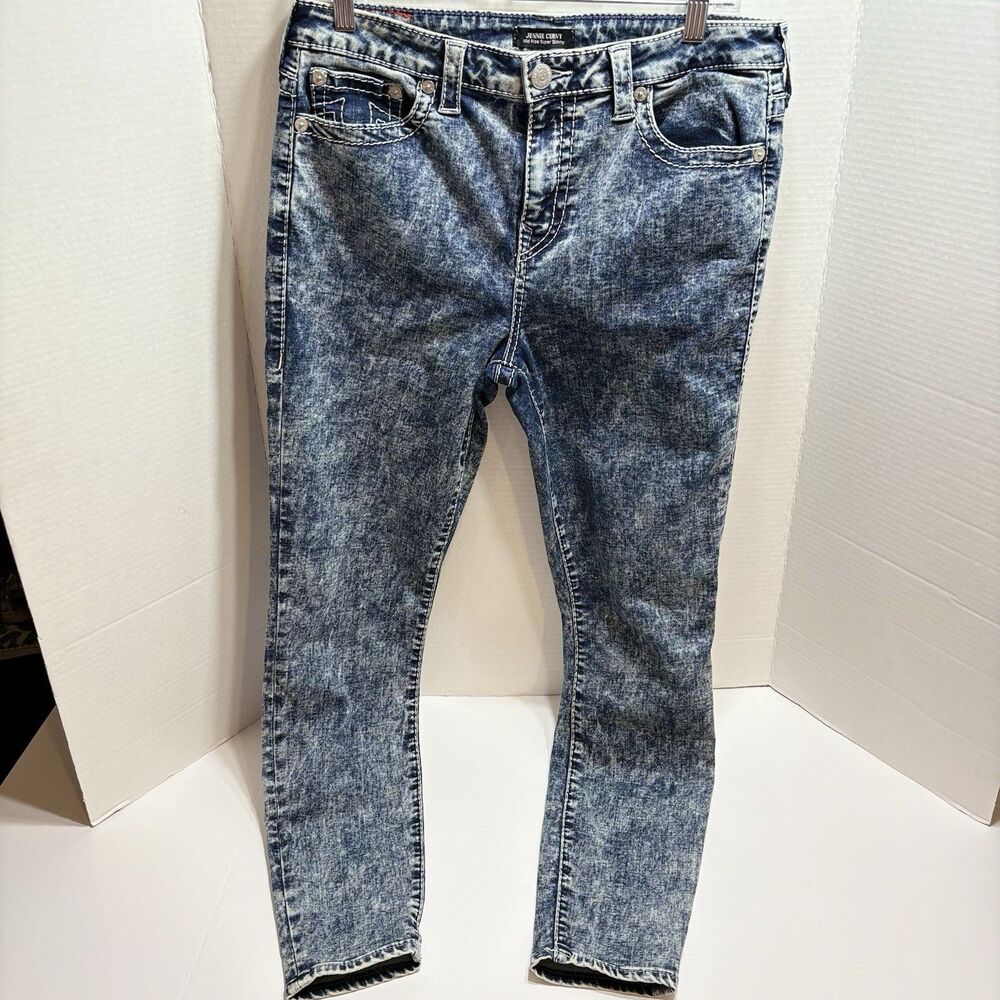 True Religion Jennie Curvy Mid Rise Big T Skinny Jeans Women's Sz 32 NWT $199